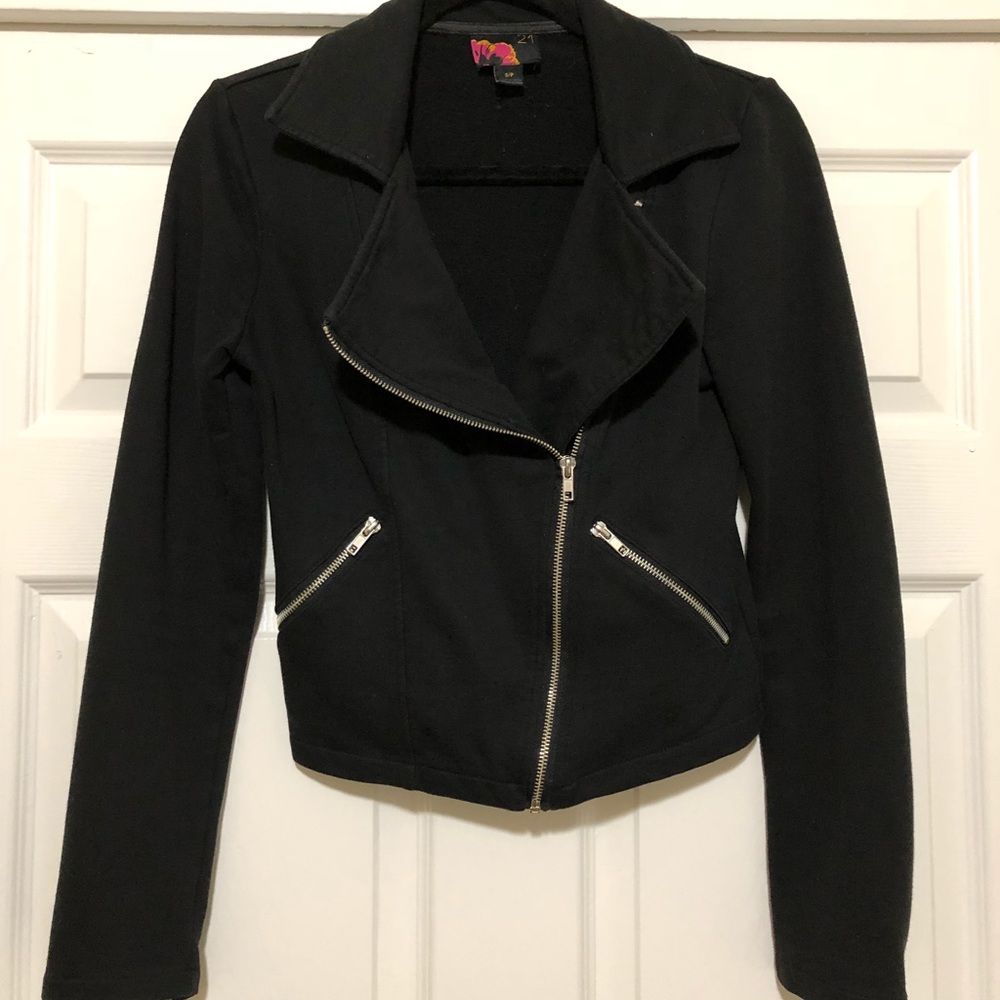 Forever21 Fabric Moto Jacket
